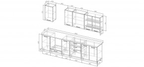 Кухонный гарнитур Белый Глянец 2800 (Стол. 38мм) в Тобольске - tobolsk.ok-mebel.com | фото 2