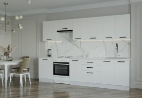 Кухонный гарнитур Белый Глянец 3000 (Стол. 38мм) в Тобольске - tobolsk.ok-mebel.com | фото