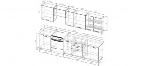 Кухонный гарнитур Белый Глянец 3000 (Стол. 38мм) в Тобольске - tobolsk.ok-mebel.com | фото 2