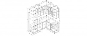 Кухонный гарнитур Фьюжн 2200*1700 (Стол. 26мм) в Тобольске - tobolsk.ok-mebel.com | фото 2