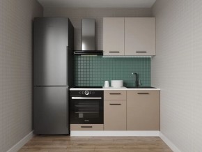 Кухонный гарнитур Каппучино 1600 (Стол. 38мм) в Тобольске - tobolsk.ok-mebel.com | фото