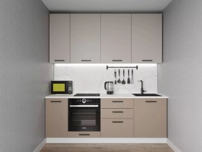 Кухонный гарнитур Каппучино 2200 h950 (Стол. 26мм) в Тобольске - tobolsk.ok-mebel.com | фото