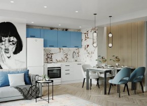 Кухонный гарнитур Капри 2550 (Стол. 38мм) в Тобольске - tobolsk.ok-mebel.com | фото