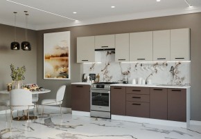 Кухонный гарнитур Латте 3000 (Стол. 26мм) в Тобольске - tobolsk.ok-mebel.com | фото