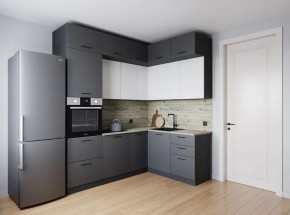 Кухонный гарнитур Меренга 2200*1700 (Стол. 26мм) в Тобольске - tobolsk.ok-mebel.com | фото