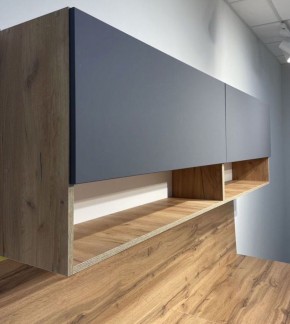 Кухонный гарнитур «Монако» 2.0 м Серия 2 МДФ с фрезеровкой (Дуб Золотой/Графит) в Тобольске - tobolsk.ok-mebel.com | фото 5