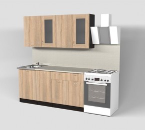 Кухня Симона Демо 1700 (Венга/Дуб Сонома) в Тобольске - tobolsk.ok-mebel.com | фото