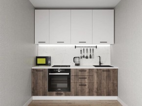 Кухонный гарнитур Старое Дерево 2200 h950 (Стол. 38мм) в Тобольске - tobolsk.ok-mebel.com | фото