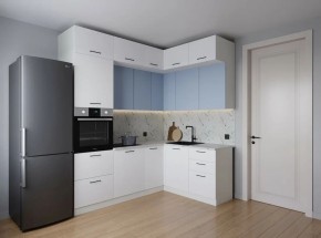 Кухонный гарнитур угловой Капри 2200*1700 (Стол. 38мм) в Тобольске - tobolsk.ok-mebel.com | фото