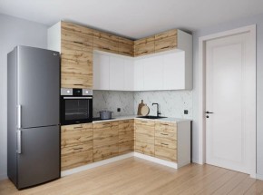 Кухонный гарнитур угловой Лада 2200*1700 (Стол. 26мм) в Тобольске - tobolsk.ok-mebel.com | фото