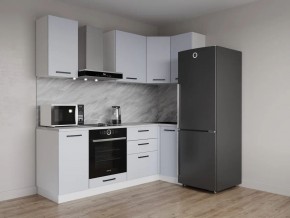 Кухонный гарнитур угловой Смоки 2200*1000 (Стол. 38 мм) в Тобольске - tobolsk.ok-mebel.com | фото