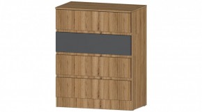 ЛЕНОРА Комод 4 ящика (графит) в Тобольске - tobolsk.ok-mebel.com | фото
