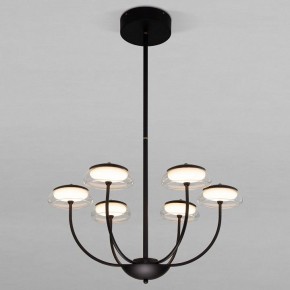 Люстра на штанге Eurosvet Fungo 50388 LED черный в Тобольске - tobolsk.ok-mebel.com | фото