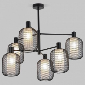 Люстра на штанге Eurosvet Voile 30191/6 черный в Тобольске - tobolsk.ok-mebel.com | фото