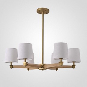 Люстра на штанге Imperiumloft Jorgenson White/Light wood STAVRA01 в Тобольске - tobolsk.ok-mebel.com | фото