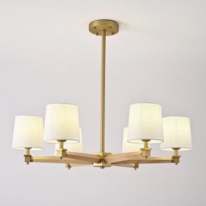 Люстра на штанге Imperiumloft Jorgenson White/Light wood STAVRA01 в Тобольске - tobolsk.ok-mebel.com | фото 2