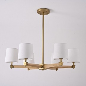 Люстра на штанге Imperiumloft Jorgenson White/Light wood STAVRA01 в Тобольске - tobolsk.ok-mebel.com | фото 5