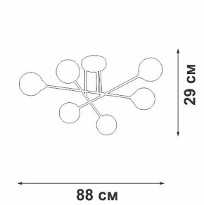 Люстра на штанге Vitaluce V3931 V3931-8/6PL в Тобольске - tobolsk.ok-mebel.com | фото 4