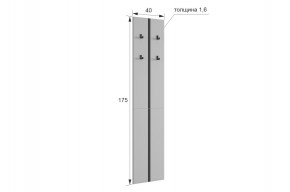 МЕРСИ Прихожая (модульная) графит в Тобольске - tobolsk.ok-mebel.com | фото 2