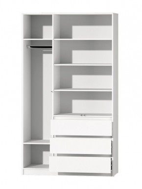 МС "Хилтон" Шкаф №2 1200 (Белый текстурный) в Тобольске - tobolsk.ok-mebel.com | фото 3