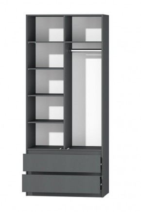 МС "Хилтон" Шкаф №3 900 (Графит) в Тобольске - tobolsk.ok-mebel.com | фото 3