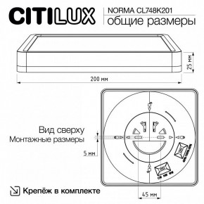 Накладной светильник Citilux Norma CL748K201 в Тобольске - tobolsk.ok-mebel.com | фото 11