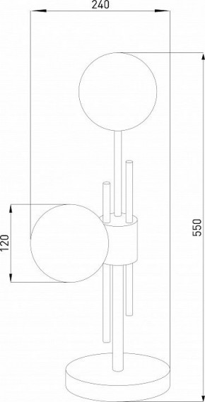 Настольная лампа декоративная Eurosvet Volver 01383/2 латунь в Тобольске - tobolsk.ok-mebel.com | фото 4