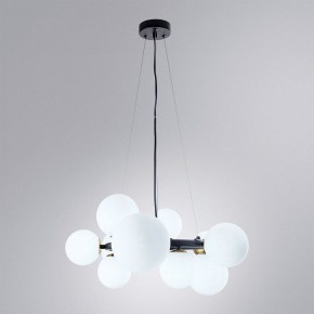 Подвесная люстра Arte Lamp Gemini A2243SP-10BK в Тобольске - tobolsk.ok-mebel.com | фото 3
