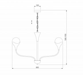 Подвесная люстра Eurosvet Calyx 60169/6 никель в Тобольске - tobolsk.ok-mebel.com | фото 3