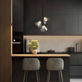 Подвесная люстра Eurosvet Enigma 70161/3 черный в Тобольске - tobolsk.ok-mebel.com | фото 3