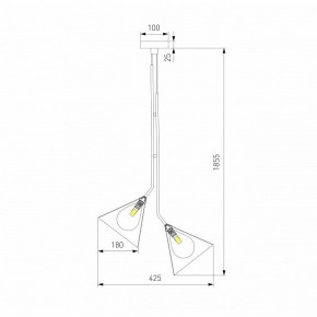 Подвесная люстра Eurosvet Enigma 70161/3 черный в Тобольске - tobolsk.ok-mebel.com | фото 4