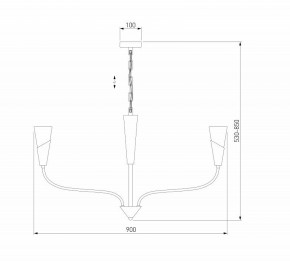 Подвесная люстра Eurosvet Rhyton 60167/8 латунь в Тобольске - tobolsk.ok-mebel.com | фото 6