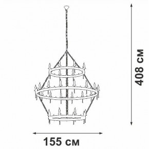 Подвесная люстра Vitaluce V1872 V1872-7/16+8+8 в Тобольске - tobolsk.ok-mebel.com | фото 3