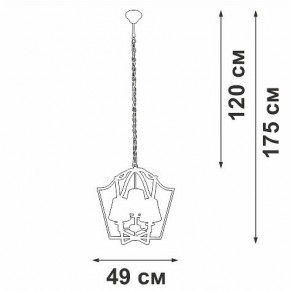 Подвесная люстра Vitaluce V4991 V4991-8/3 в Тобольске - tobolsk.ok-mebel.com | фото 3