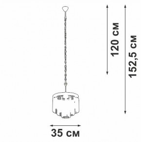 Подвесная люстра Vitaluce V53570 V53570-8/7 в Тобольске - tobolsk.ok-mebel.com | фото 4
