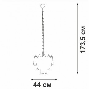 Подвесная люстра Vitaluce V5813 V5813-8/5 в Тобольске - tobolsk.ok-mebel.com | фото 3