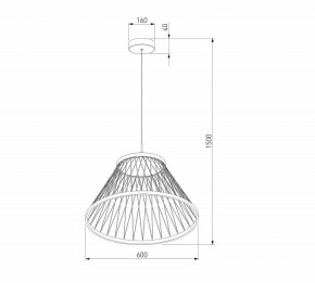 Подвесной светильник Eurosvet Cesta 40017/1 LED коричневый в Тобольске - tobolsk.ok-mebel.com | фото 5