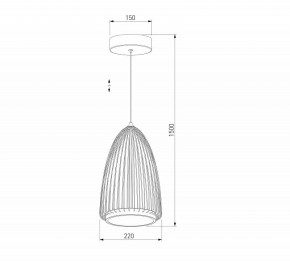 Подвесной светильник Eurosvet Comodita 40009/1 LED черный в Тобольске - tobolsk.ok-mebel.com | фото 5