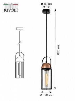 Подвесной светильник Rivoli Anemon Б0047359 в Тобольске - tobolsk.ok-mebel.com | фото 9