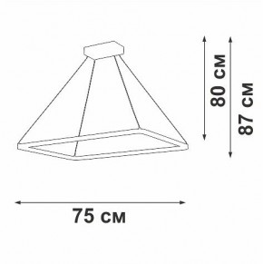 Подвесной светильник Vitaluce V2704 V2704-0/1S в Тобольске - tobolsk.ok-mebel.com | фото 3