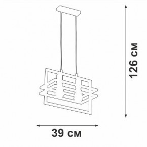 Подвесной светильник Vitaluce V2861 V2861-1/2S в Тобольске - tobolsk.ok-mebel.com | фото 5