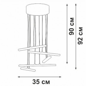 Подвесной светильник Vitaluce V3046 V3046-0/5S в Тобольске - tobolsk.ok-mebel.com | фото 5