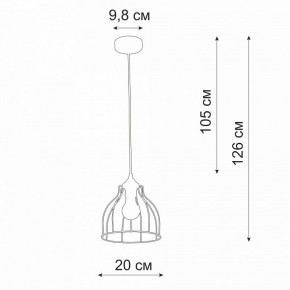 Подвесной светильник Vitaluce V3102 V3102-1/1S в Тобольске - tobolsk.ok-mebel.com | фото 3