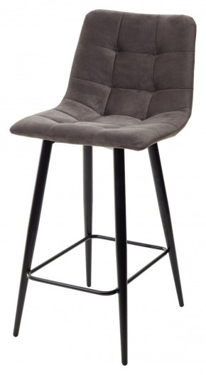 Полубарный стул CHILLI-QB графит #14, велюр / черный каркас (H=66cm) М-City в Тобольске - tobolsk.ok-mebel.com | фото