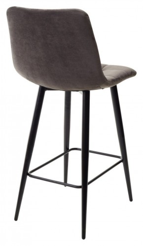 Полубарный стул CHILLI-QB графит #14, велюр / черный каркас (H=66cm) М-City в Тобольске - tobolsk.ok-mebel.com | фото 4