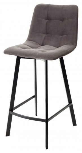 Полубарный стул CHILLI-QB SQUARE графит #14, велюр / черный каркас (H=66cm) М-City в Тобольске - tobolsk.ok-mebel.com | фото
