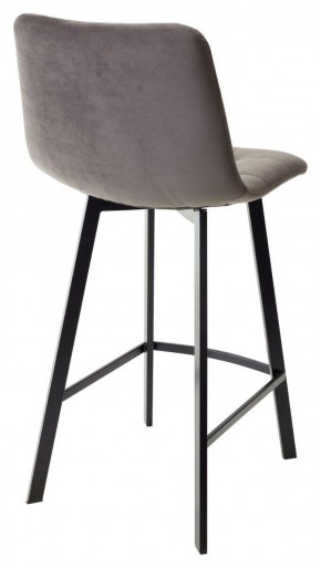 Полубарный стул CHILLI-QB SQUARE графит #14, велюр / черный каркас (H=66cm) М-City в Тобольске - tobolsk.ok-mebel.com | фото 3