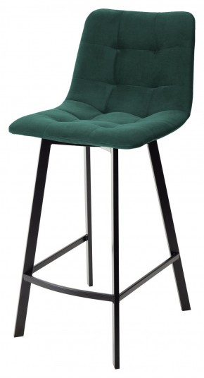 Полубарный стул CHILLI-QB SQUARE зеленый #19, велюр / черный каркас (H=66cm) М-City в Тобольске - tobolsk.ok-mebel.com | фото