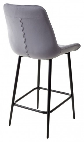 Полубарный стул ХОФМАН, цвет H-14 Серый, велюр / черный каркас H=63cm М-City в Тобольске - tobolsk.ok-mebel.com | фото 5