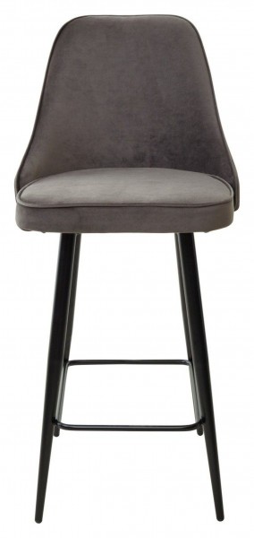 Полубарный стул NEPAL-PB ГРАФИТ #14, велюр/ черный каркас (H=68cm) М-City в Тобольске - tobolsk.ok-mebel.com | фото 6